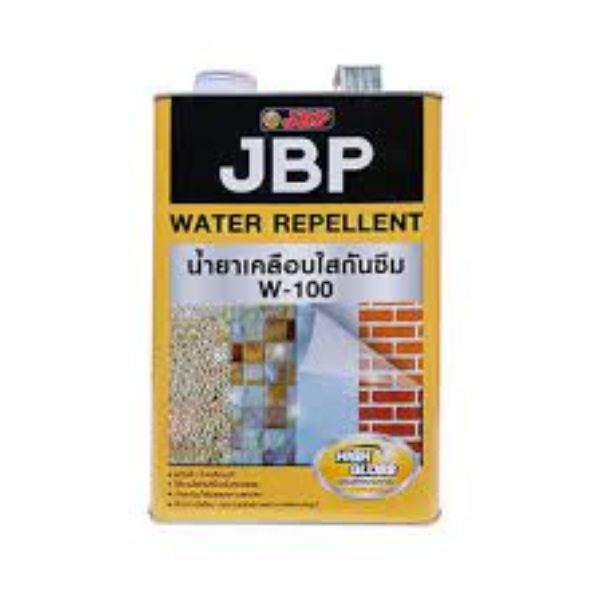 JBP น้ำยาเคลือบใสกันซึม W-100 สูตรน้ำมัน สำหรับเคลือบผิววัสดุ ทนทานต่อสภาวะอากาศและแสงยูวี